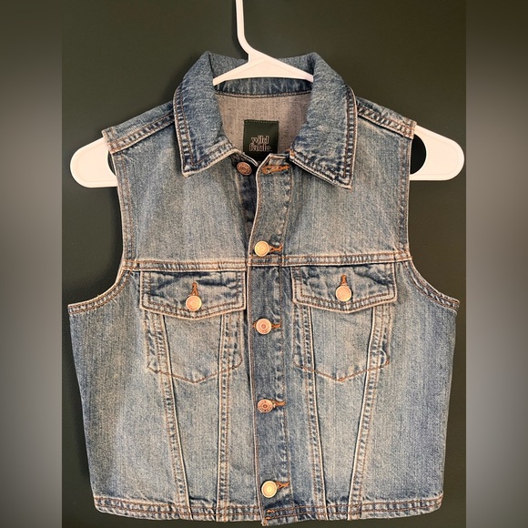 Wild Fable Blue Denim Vest - Picture 2 of 6